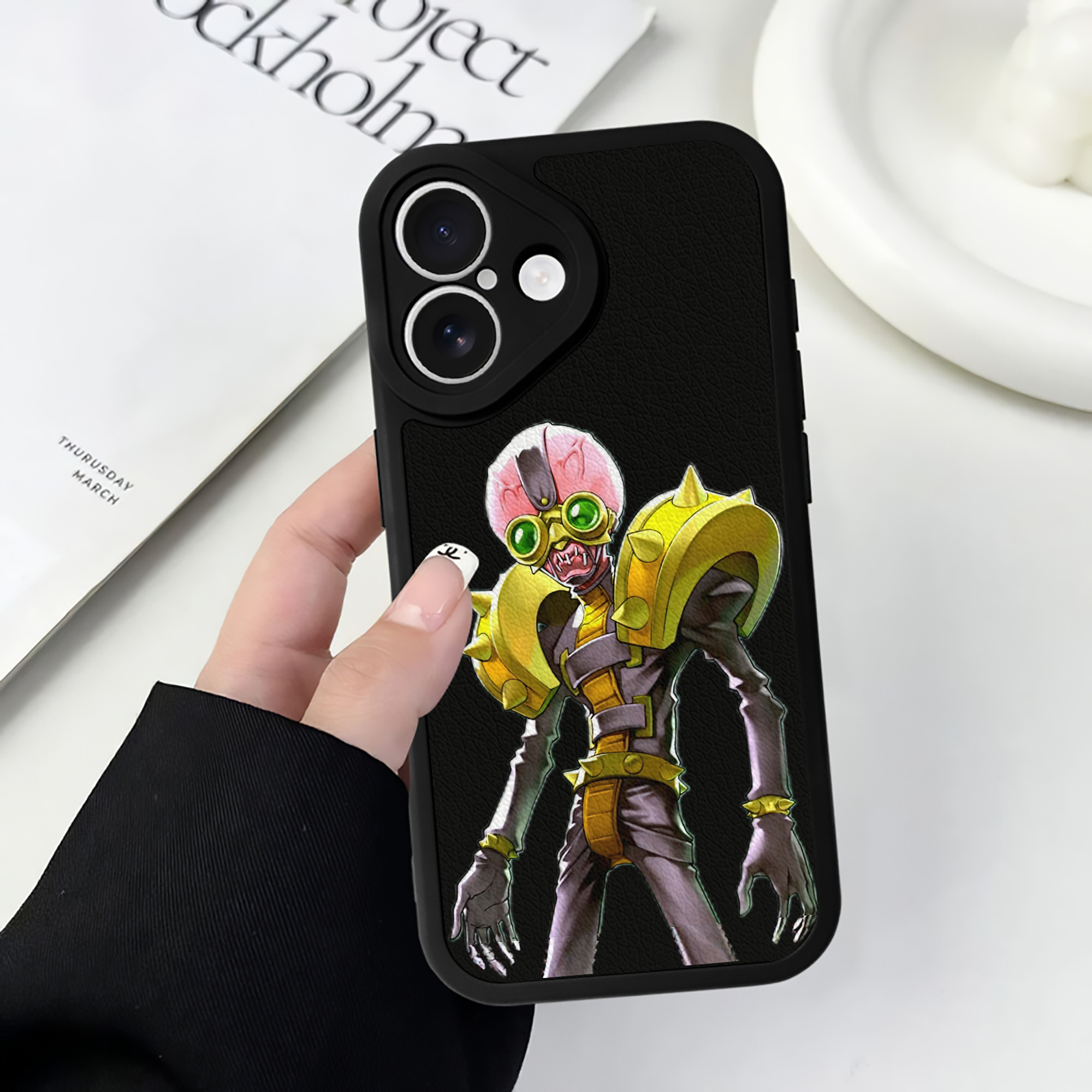 遊☆戯☆王 Yu-Gi-Oh! 【iPhone 16シリーズ対応】シリコンスマホケース（レザー調） 材質：シリコン